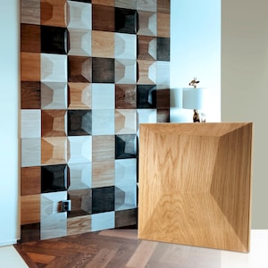 3D Wall Panels Textured Wall Panels Wood Accent Wall Walnut Wall Panels Wall Paneling Wall Panels PILLOW
