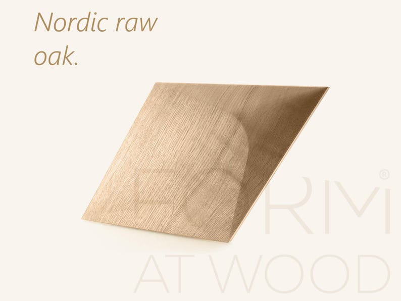 3D houten wandpaneel, houten mozaïektegel, muuraccentdecor - CARO PLUS NORDIC RAW OAK