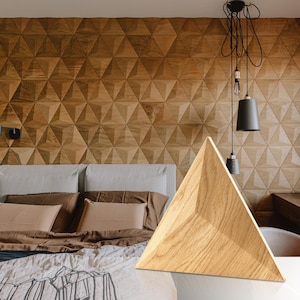 3D Wall Panels Accent Wall Panels Accent Wall Wood Bedroom Wall Decor Textured Wall Art Wall Decor Wall Decor Bedroom PYRAMID