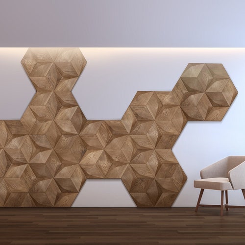 Modern Wood Wall Paneling Wooden Wall Panels Wall Art Wall Decor Accent ...