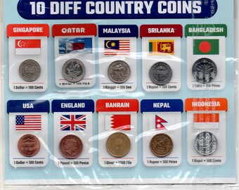 100 PCS Different Original Foreign World Coins From 100