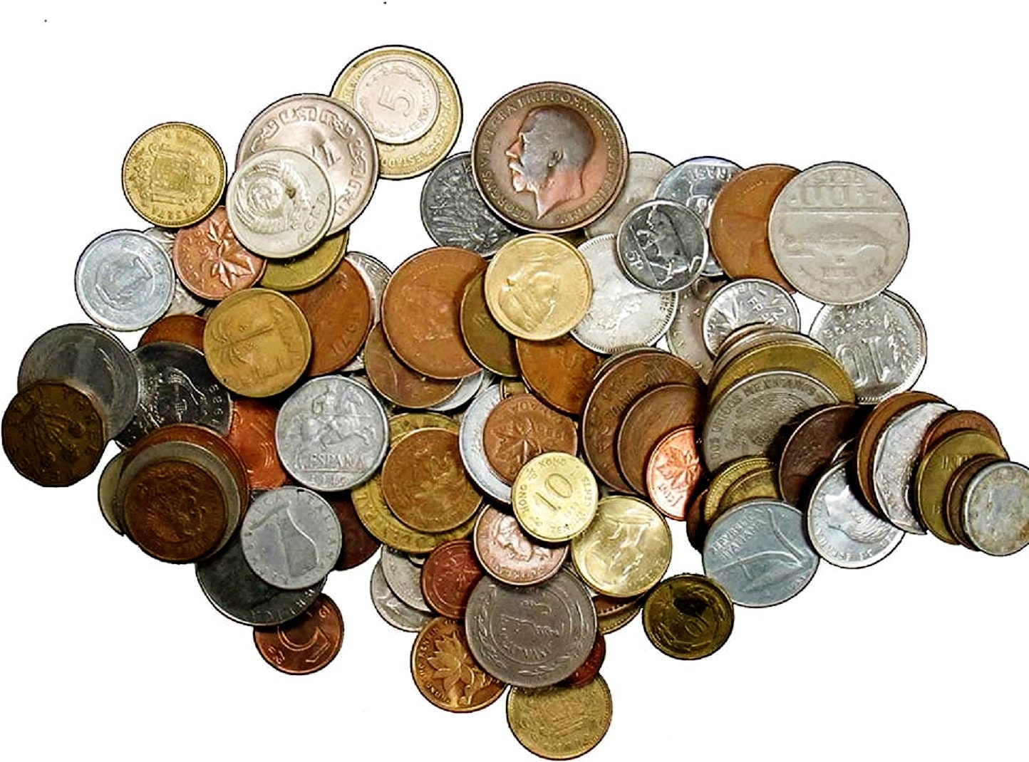 100 PCS Different Foreign World Coins From 35+ Countries
