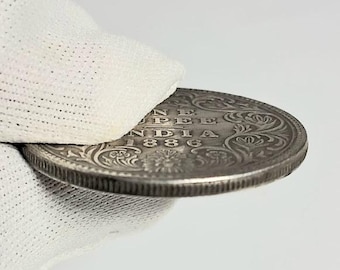 イギリス領インド 1ルピー エドワード7世クラウン アンティーク