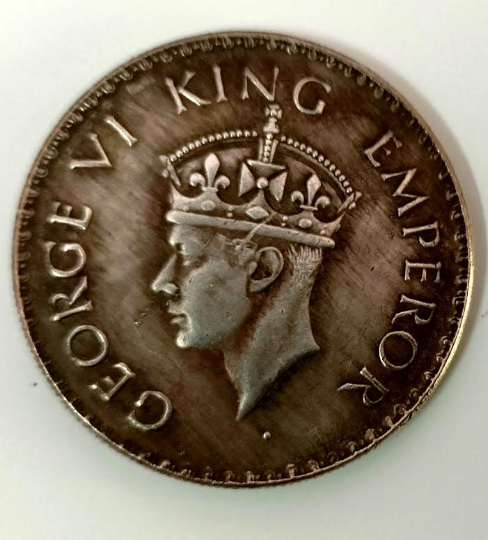 1835年 イギリス領インド 1ルピー ウィリアム 1V アンティーク 再鋳造