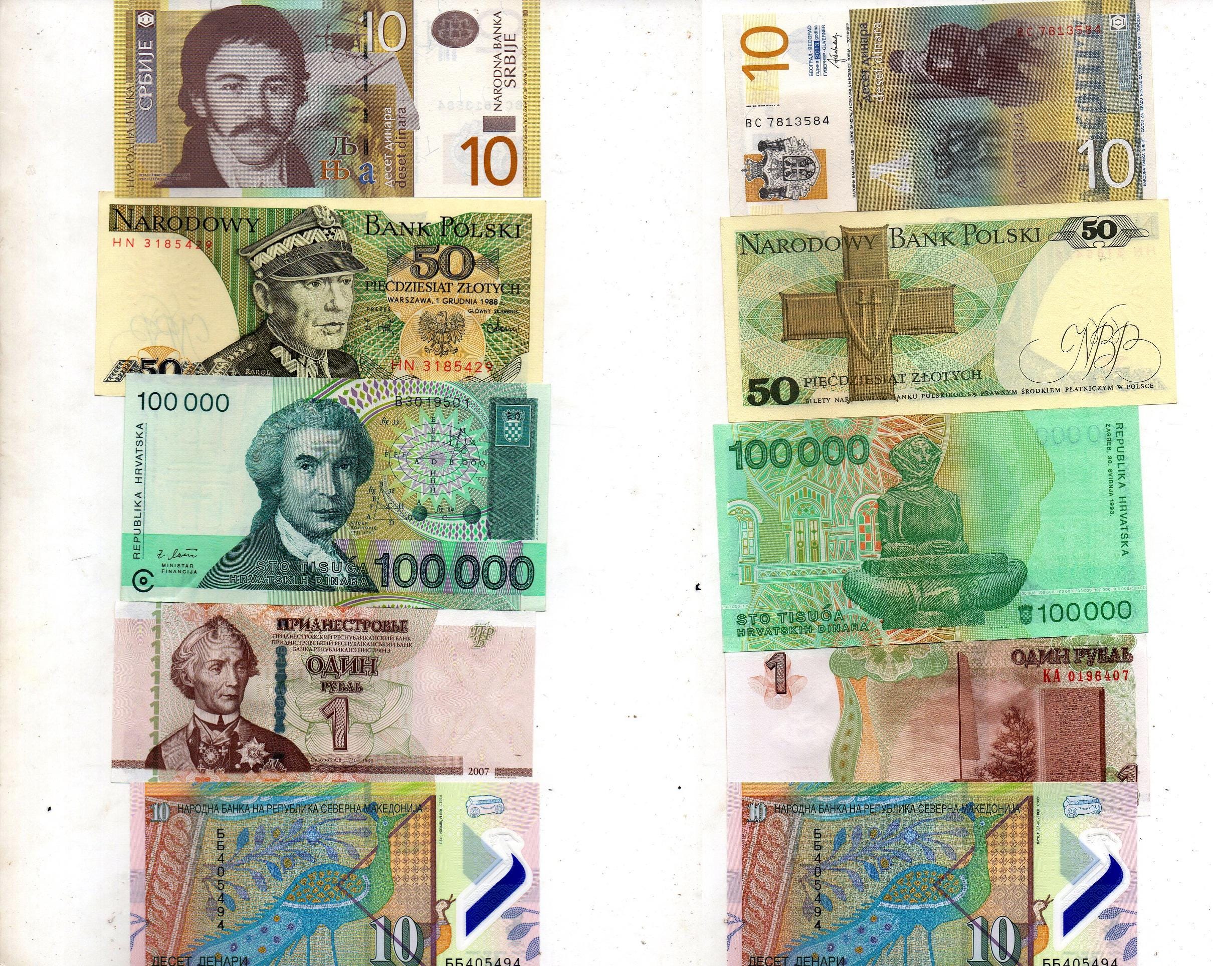 10 Different Africa Banknotes From 10 African Countries Foreign ...