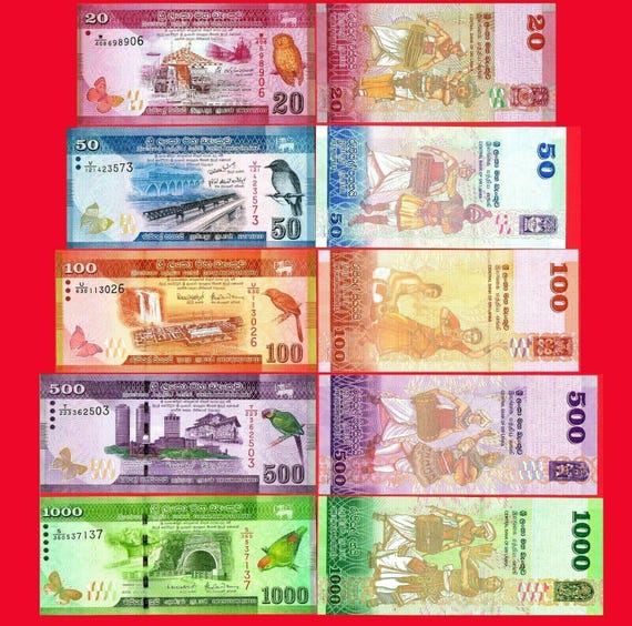 スリランカ 旧紙幣セット スリランカルピー紙幣セット 旧紙幣｜Yahoo!フリマ（旧PayPayフリマ）
