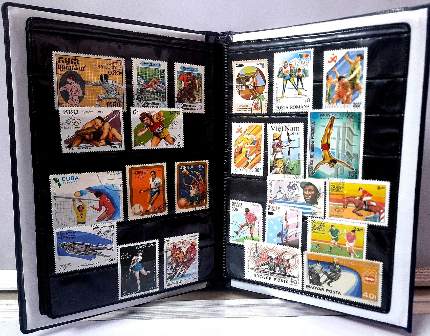 GOLD MINT Stamp Album stock book 20 pages with 500 world stamps gift combo  set Stamp Album Price in India - Buy GOLD MINT Stamp Album stock book 20  pages with 500