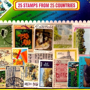 1000 Different World Stamps From Foreign Countries Rare Collection Pack ...