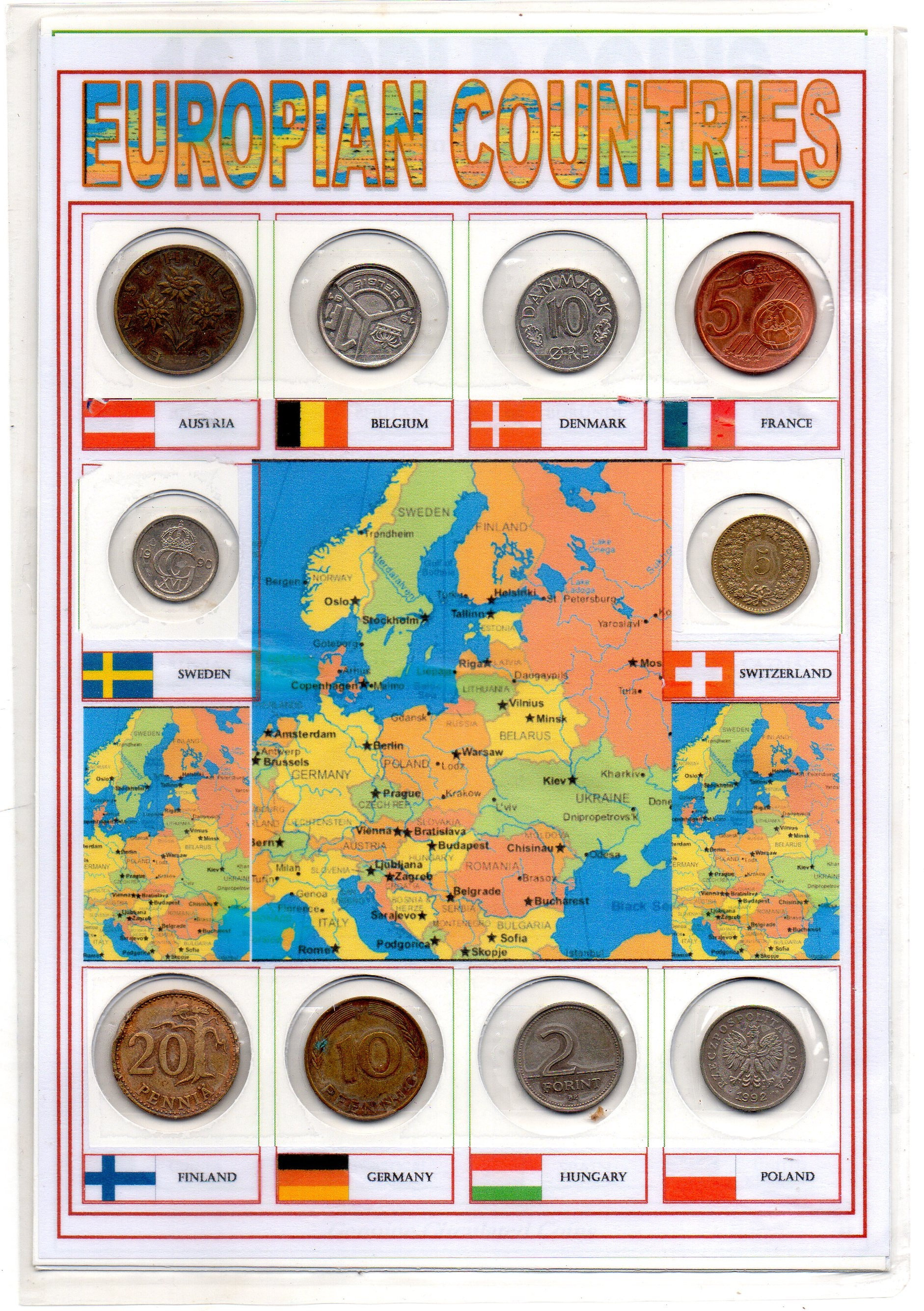 コレクション First official issue or tne euro coins First Official