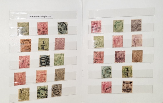 Stamp Album + 100 Different Old Antique Original British India