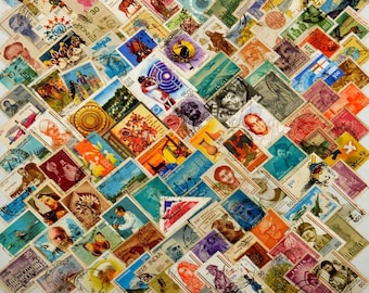 海外の様々な世界の切手1000枚 希少コレクションパック - Etsy 日本