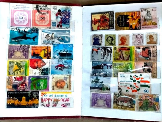 Stamp Album With 500 PCS, 200 Pcs, 100 Different World Wide Vintage Rare  Old Used CTO MNH Superb Postage Stamps Set Hobby Collection Lot -   Singapore