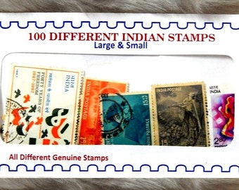 普通切手（インド 1958-1963年） インド発行の大型記念切手50枚セット（希少なヴィンテージ・歴史的