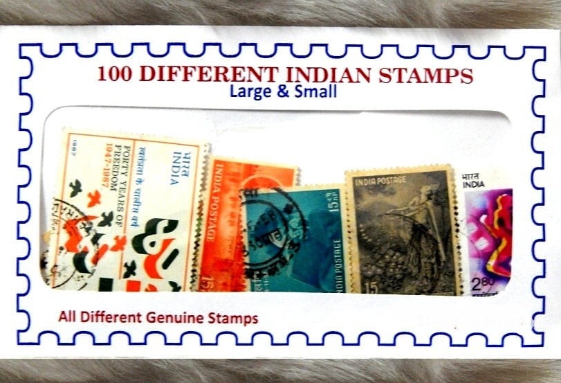 インド発行の大型記念切手50枚セット（希少なヴィンテージ・歴史的