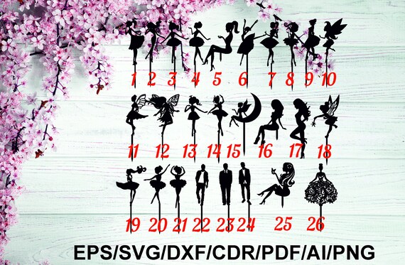 Free Free 260 Princess Cake Topper Svg SVG PNG EPS DXF File