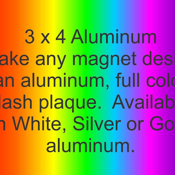 Aluminum Dash Plaques - Pack of 20
