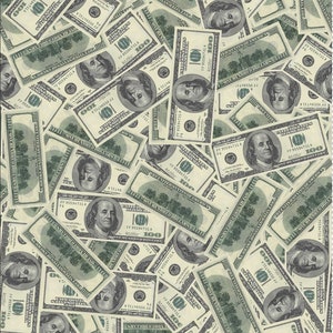 100 Dollars fabric Recycled Spandex 4 way stretch fabric printed in the UK. ECO Friendly and certified Recycled Fabric