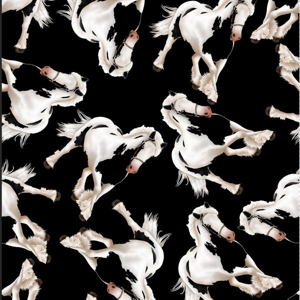 Horse Print Fabric Etsy UK