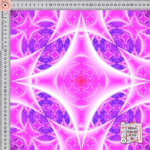 Yoga festival printed fabric Recycled Spandex 4 way stretch fabric printed in the UK. ECO Friendly & certified Recycled Fabric