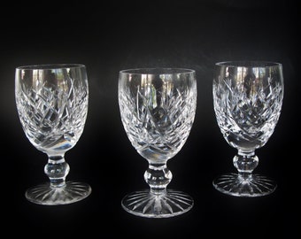 WATERFORD crystal DONEGAL pattern White WINE GOBLET or GLASS 4-1/2" 