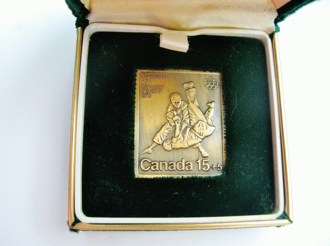 1976 Montreal Olympic Bronze Canada Post Stamp Sculpture Plate Etsy