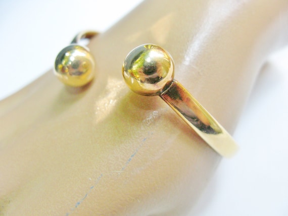 585 Gold Magnetic Cuff Bracelet, 14K Vintage Solid