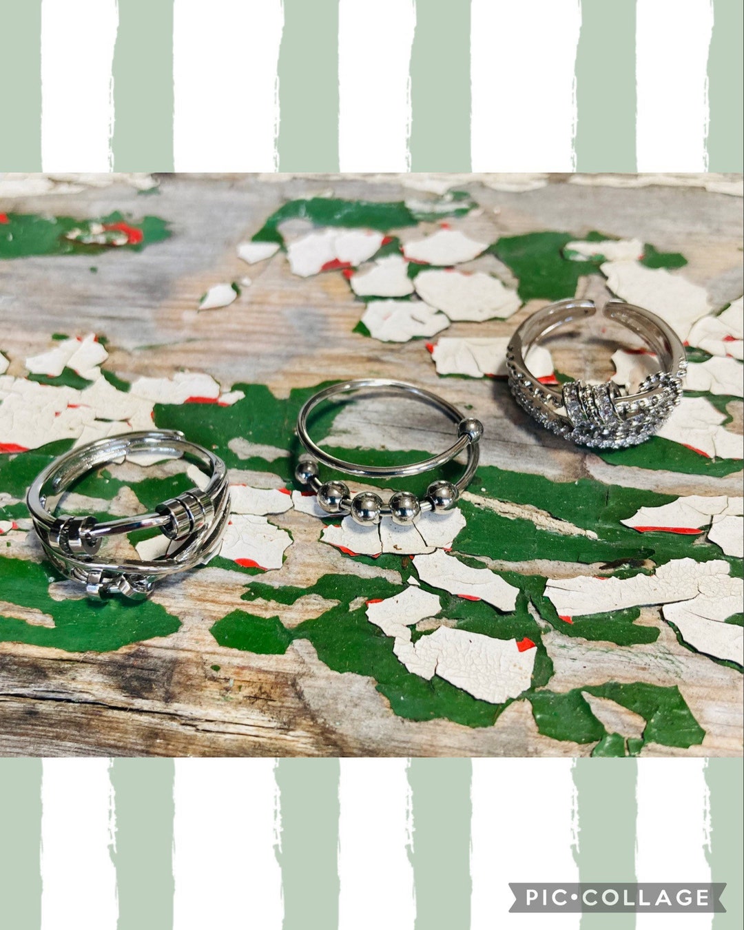 Anxiety Fidget Rings Stress Relieving Adjustable - Etsy