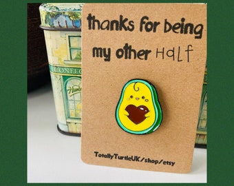 Avocado cute pin badge friend/boyfriend/girlfriend gift