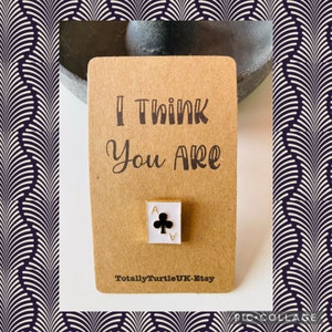 I think you are ‘ace’ enamel positivity pin gift teacher gift personalized