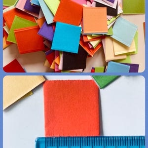 Papiermosaik Bastelquadrate 2,5x2,5cm basteln scrapbooking