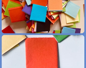 Cuadrados de papel para manualidades tipo mosaico de 2,5 x 2,5 cm, ideales para scrapbooking y manualidades.