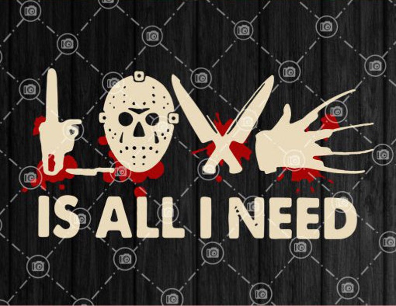Download File Digital Love is all I need Halloween Horror Svg ...