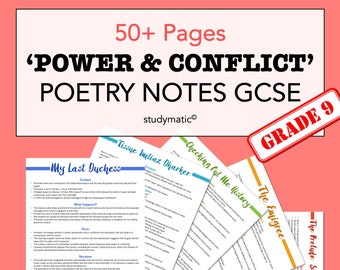 GCSE English Literature: 'Power and Conflict' Poetry Notes