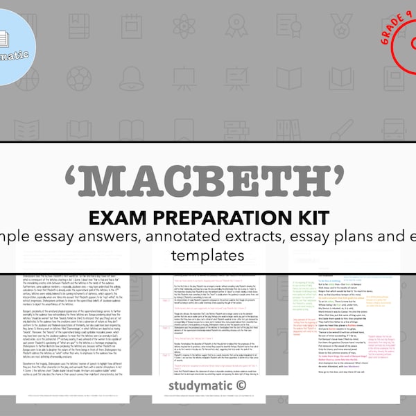 GCSE English Literature: 'Macbeth' Exam Preparation Kit