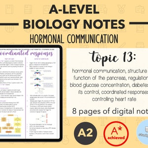 BIOLOGY NOTES A LEVEL: Hormonal Communication