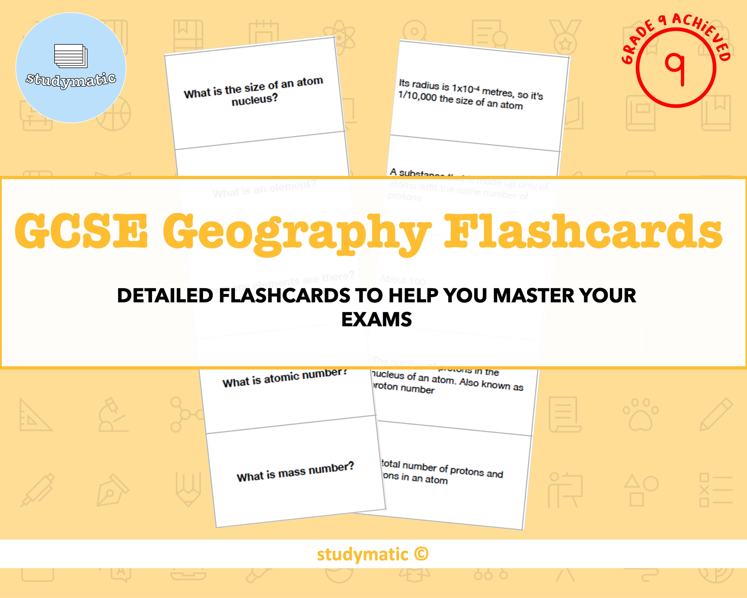 GCSE Geography Flashcards GRADE 9 Etsy UK