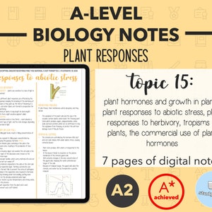 BIOLOGY NOTES A LEVEL: Plant Responses