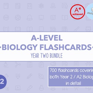 A-Level Biology Bundle: A2/Year 2 Flashcards