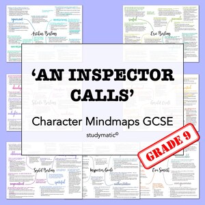 Literatura inglesa de GCSE: mapas mentales de personajes de 'Un inspector llama'