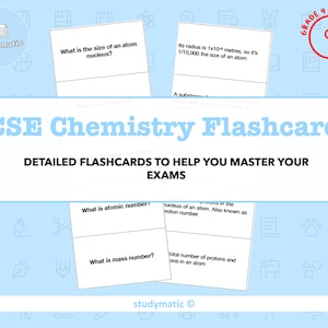 Flashcards de Química GCSE