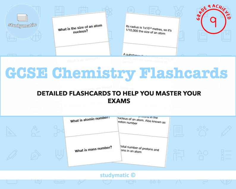 GCSE Chemistry Flashcards Etsy
