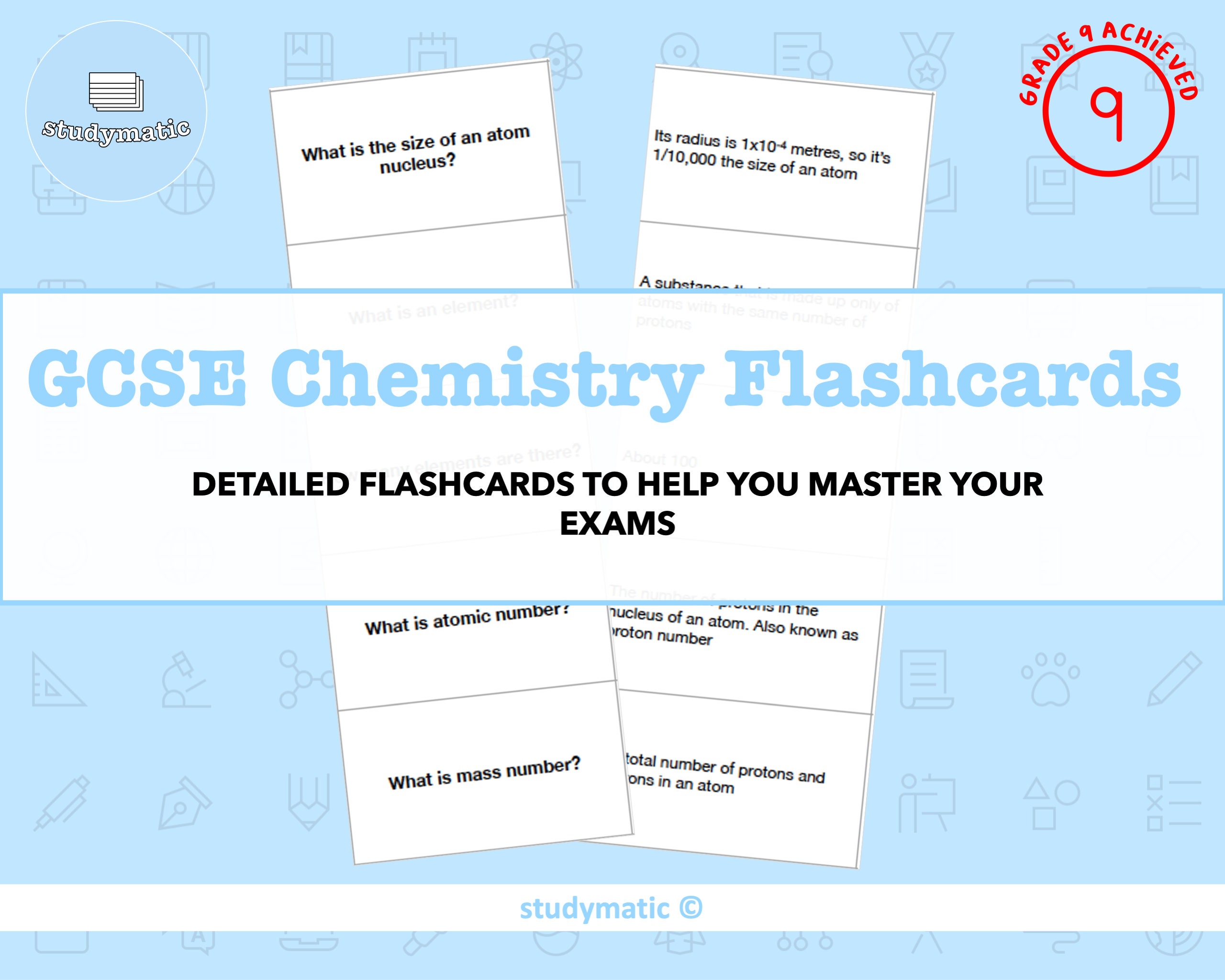 GCSE Chemistry Flashcards Etsy UK
