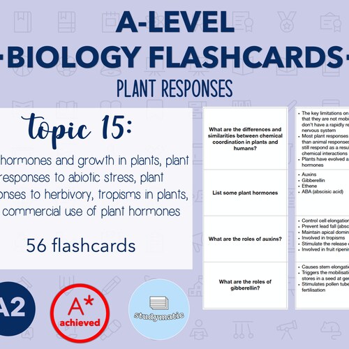 Alevel Biology Bundle FLASHCARDS COMPLETE BUNDLE Etsy