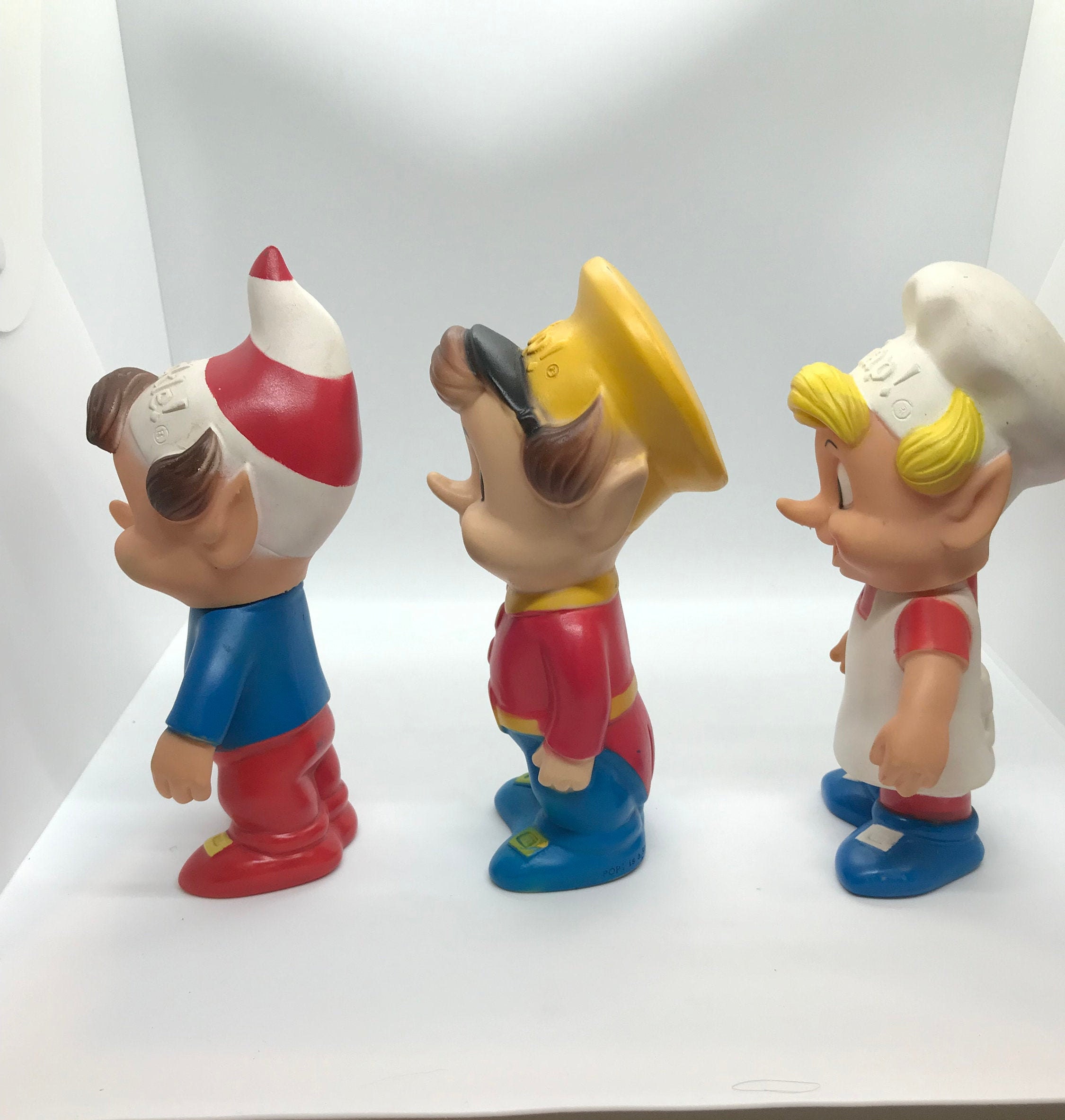 Vintage Kellogg's Snap Crackle and Pop! Vinyl Rubber Figures