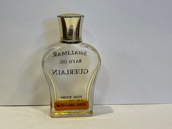 Vintage Guerlain Shalimar Bath Oil Bottle - image 2