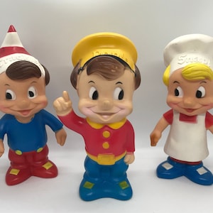 Vintage Kellogg's Snap Crackle And Pop! Vinyl Rubber Figures