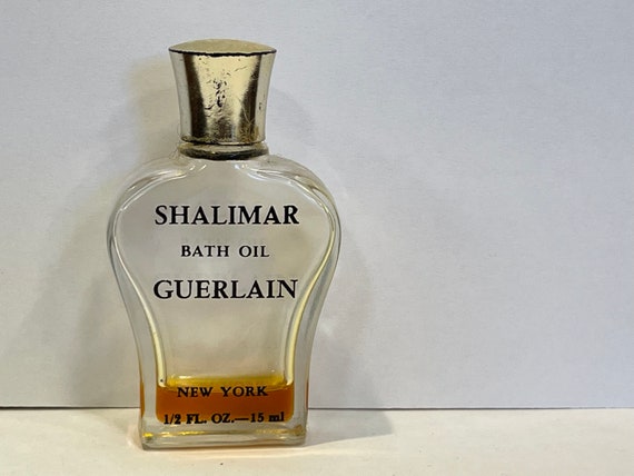 Vintage Guerlain Shalimar Bath Oil Bottle - image 1