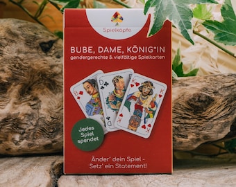 Playing cards - gender-appropriate, diverse & sustainable