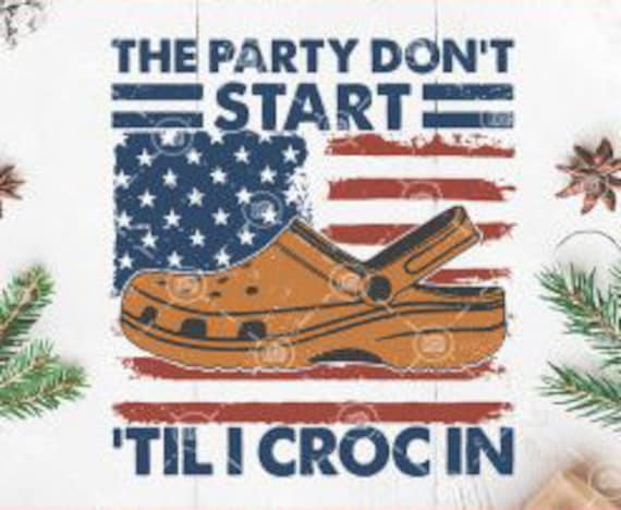 4th of july crocs