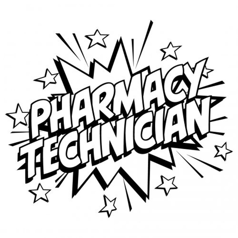 Pharmacy Technician PNG File Download SVG Vector Etsy